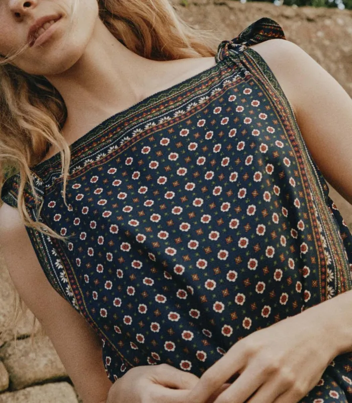 Dresses Women DEN Malia Dress Montmartre Foulard Dresses Women DEN Malia Dress Montmartre Foulard