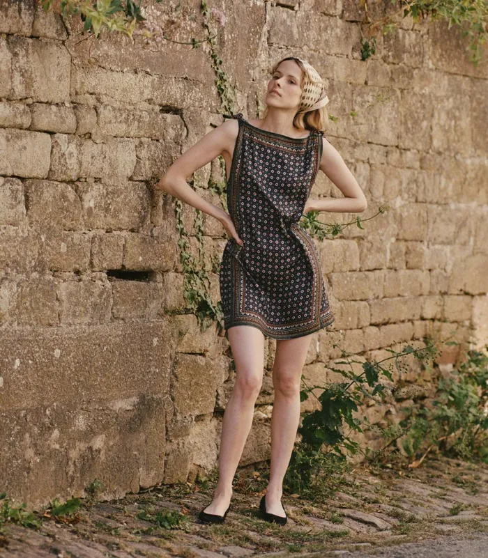 Dresses Women DEN Malia Dress Montmartre Foulard Dresses Women DEN Malia Dress Montmartre Foulard
