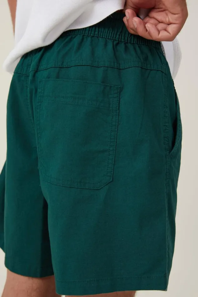 Easy Short Ivy Green Texture Men Cotton On Shorts