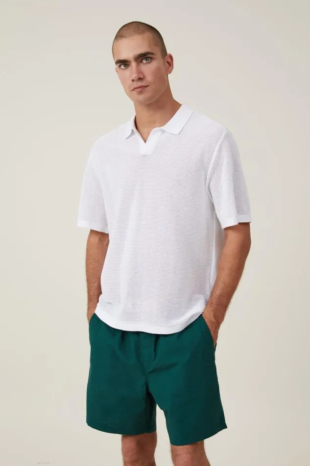 Easy Short Ivy Green Texture Men Cotton On Shorts