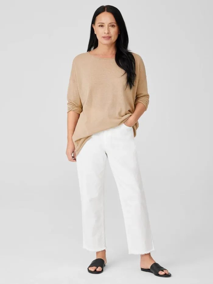 Eileen Fisher Denim Organic Cotton Denim Straight Jean White 8211 Shop