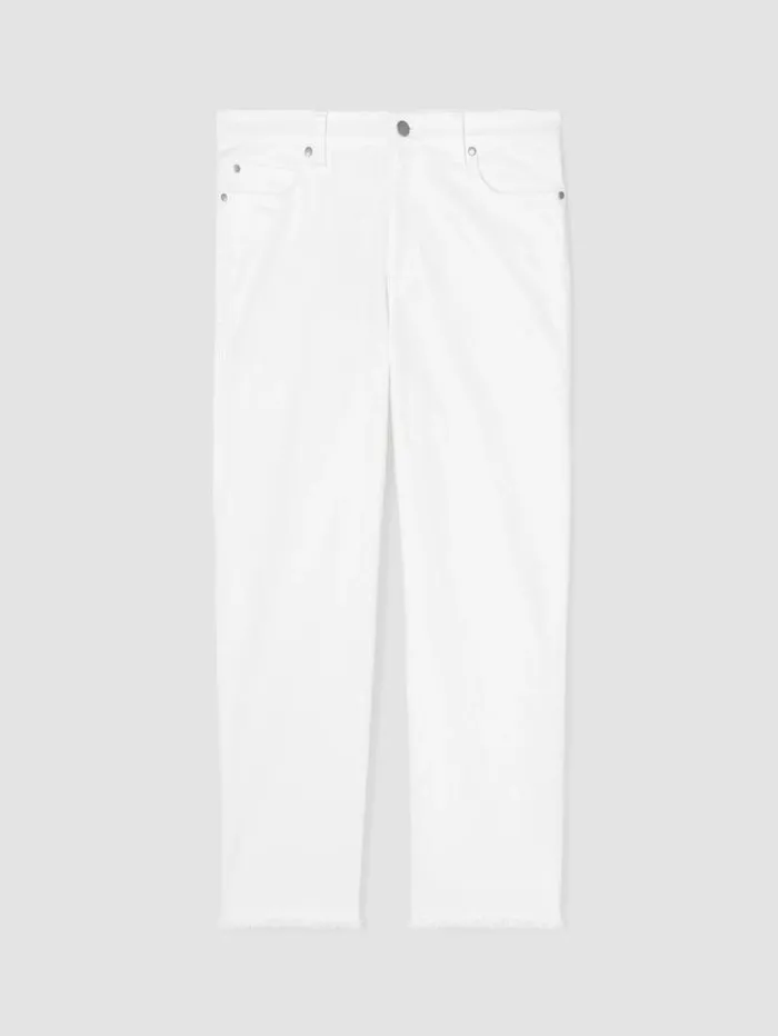 Eileen Fisher Denim Organic Cotton Denim Straight Jean White 8211 Shop
