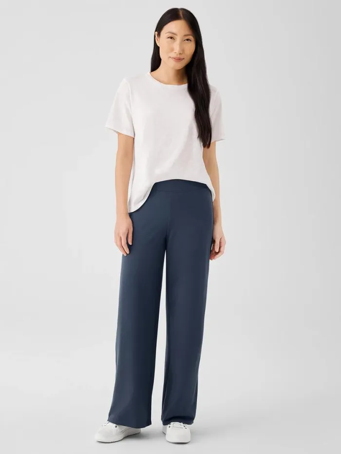 Eileen Fisher Pants Shorts and Jumpsuits Pima Cotton Stretch Jersey WideLeg Pant Ocean 8211 Shop Eileen Fisher Pants Shorts and Jumpsuits Pima Cotton Stretch Jersey WideLeg Pant Ocean 8211 Shop