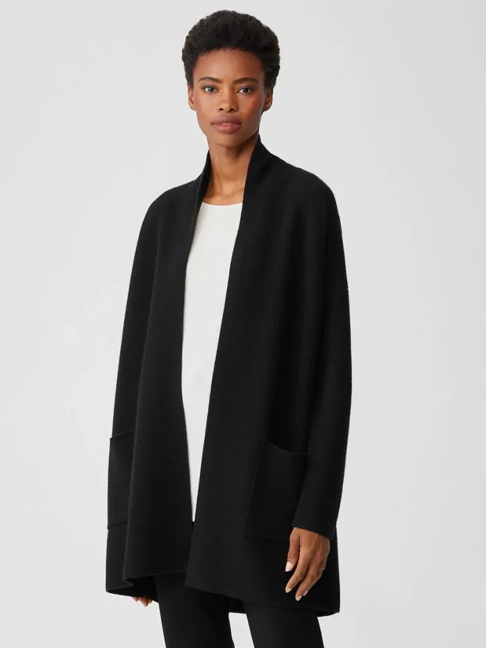 Eileen Fisher Sweaters and Cardigans Italian Cashmere Links Cardigan Black 8211 Shop Eileen Fisher Sweaters and Cardigans Italian Cashmere Links Cardigan Black 8211 Shop