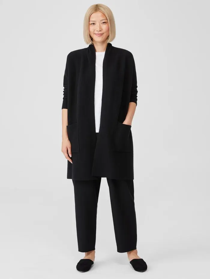 Eileen Fisher Sweaters and Cardigans Italian Cashmere Links Cardigan Black 8211 Shop