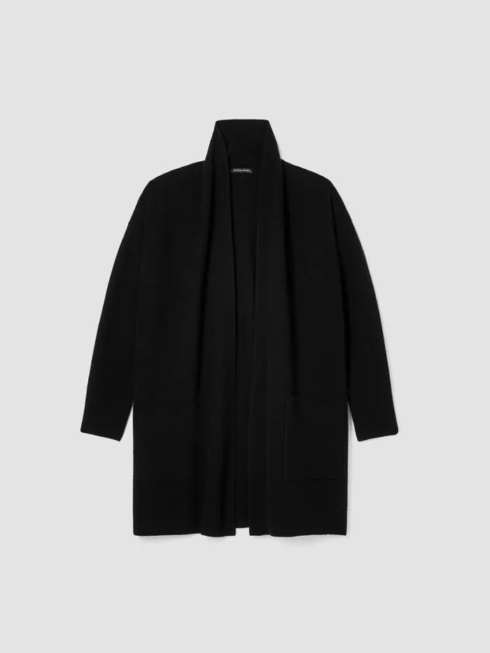 Eileen Fisher Sweaters and Cardigans Italian Cashmere Links Cardigan Black 8211 Shop