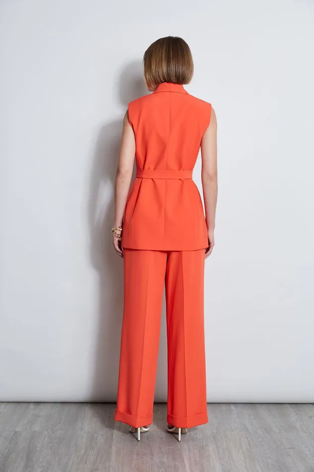 Elie Tahari Crepe Vest Jupiter Glow Women Jackets and Blazers