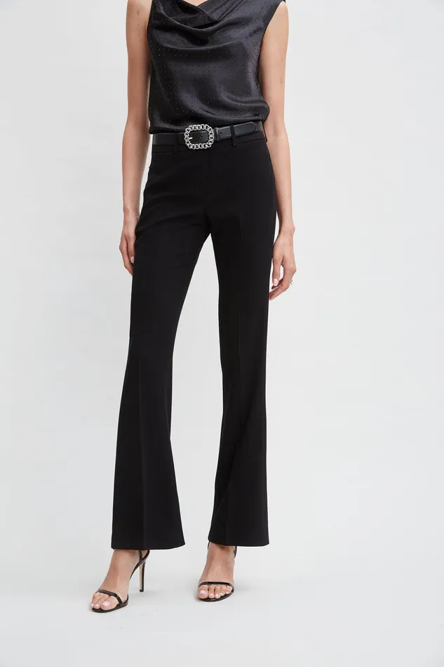 Elie Tahari Fit and Flare Pant Black Women Suiting