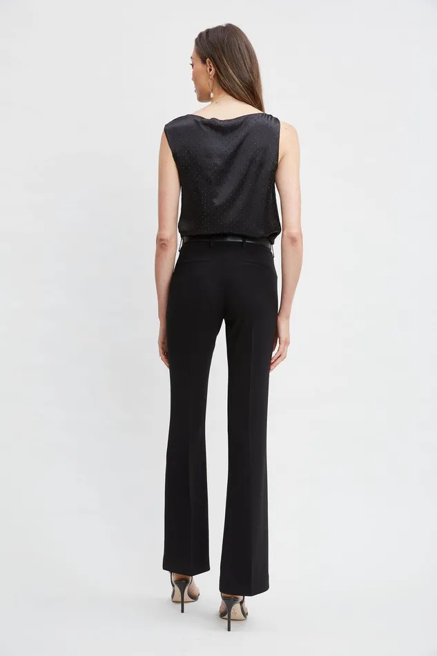 Elie Tahari Fit and Flare Pant Black Women Suiting