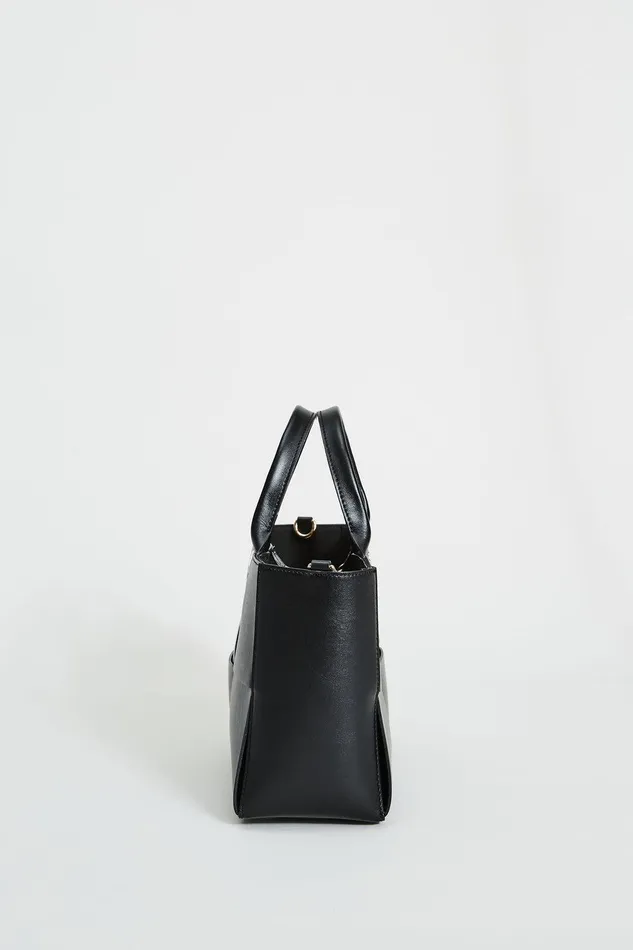 Elie Tahari Leather Weave Handbag Black Women Handbags