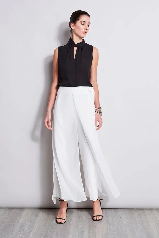 Elie Tahari Overlay Pant Foam Women Bottoms