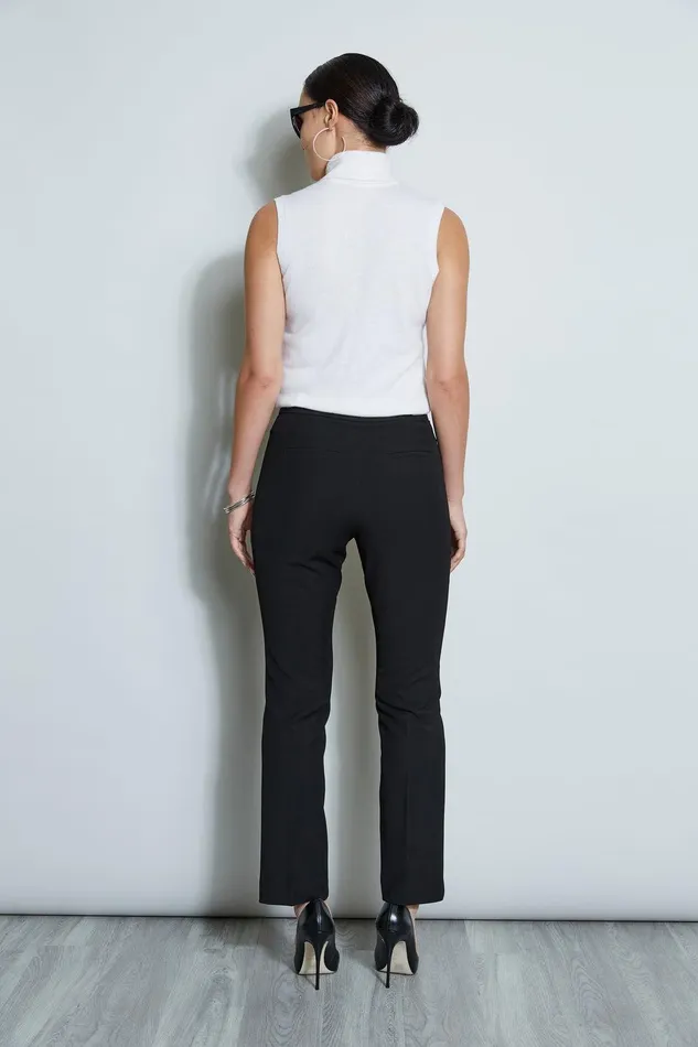 Elie Tahari Straight Leg Pant Noir Women Bottoms