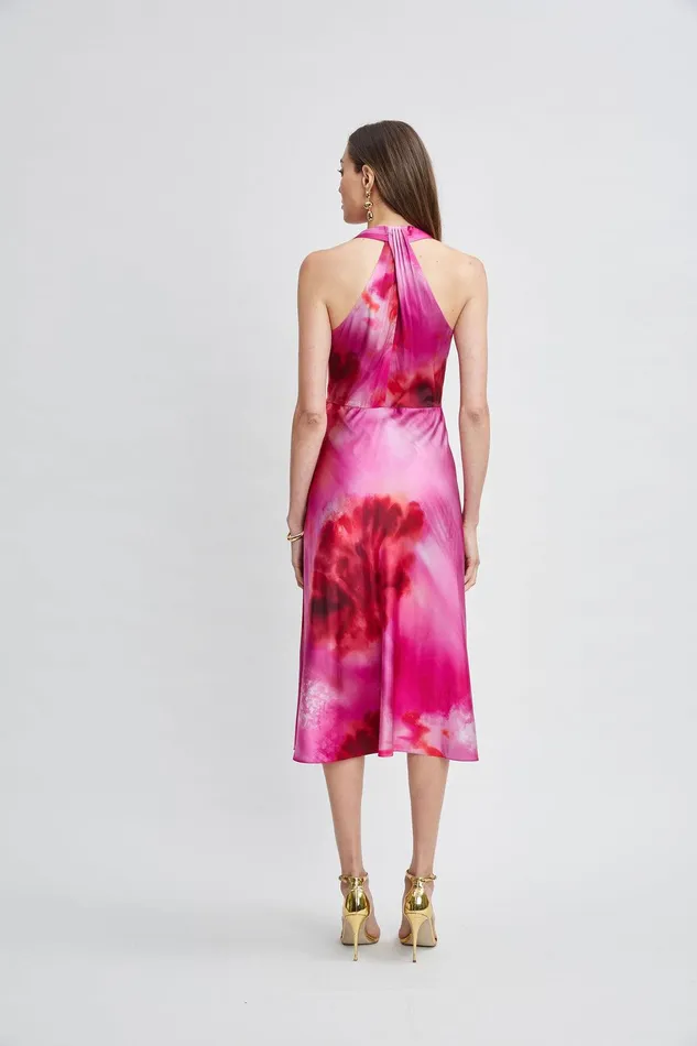 Elie Tahari Venetian Glass Halter Dress Multi Women Dresses and Jumpsuits
