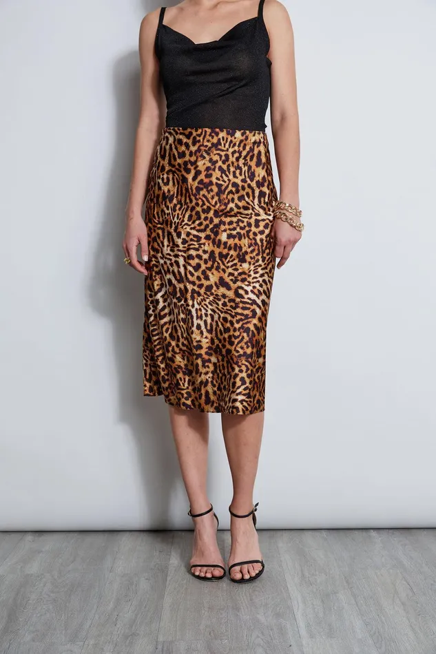 Elie Tahari Wildcat Slip Midi Skirt Multi Women Bottoms