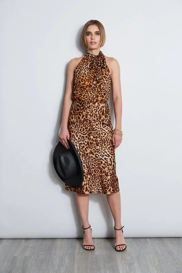Elie Tahari Wildcat Slip Midi Skirt Multi Women Bottoms