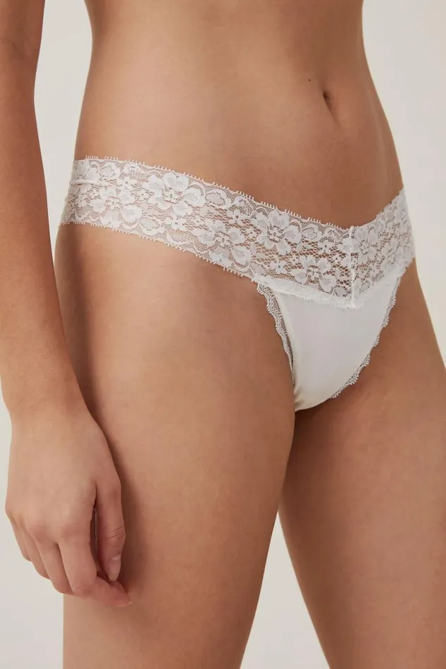 Everyday Lace Comfy G String Cream Women Cotton On Panties