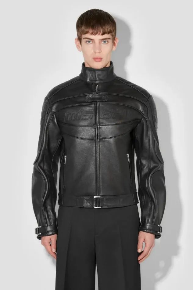 Fast Leather Jacket Black Men MISBHV Outerwear
