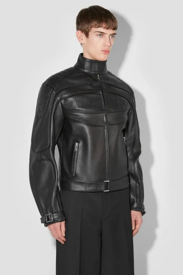 Fast Leather Jacket Black Men MISBHV Outerwear