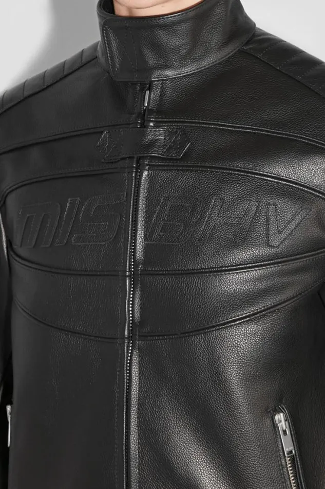 Fast Leather Jacket Black Men MISBHV Outerwear