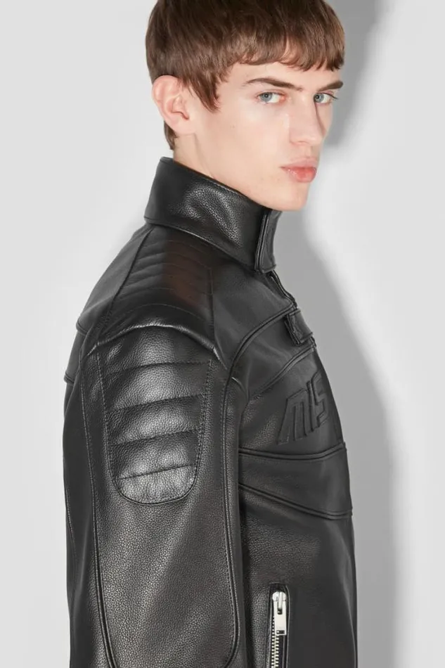 Fast Leather Jacket Black Men MISBHV Outerwear