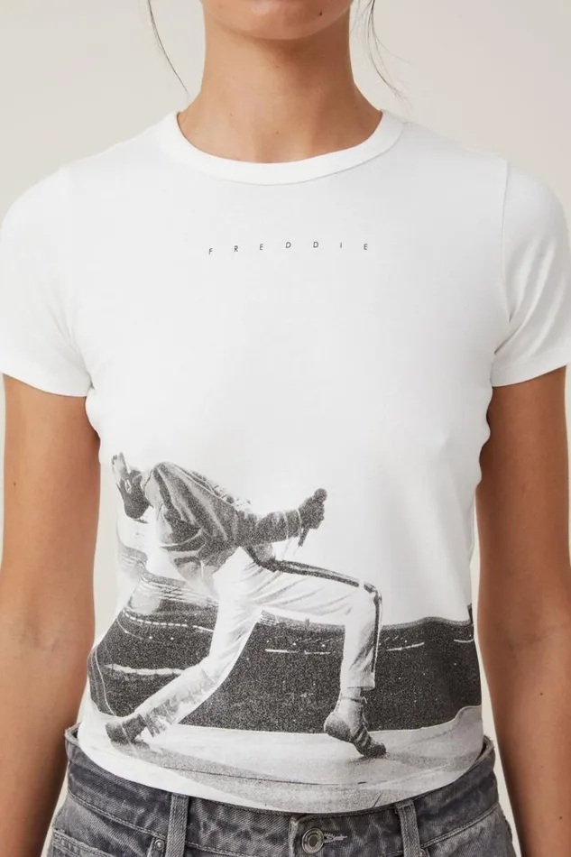 Fitted Graphic Music Longline Tee Lcn Bra Freddie Mercury Vintage White Women Cotton On Tops Fitted Graphic Music Longline Tee Lcn Bra Freddie Mercury Vintage White Women Cotton On Tops
