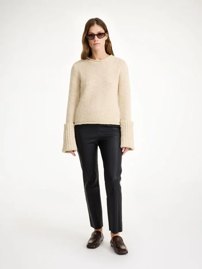 Florentina Leather Trousers Black Women By Malene Birger Trousers