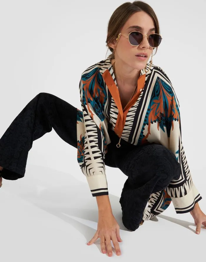 Foulard Shirt Place Florence Place Women La Double J Shirts and Tops Foulard Shirt Place Florence Place Women La Double J Shirts and Tops