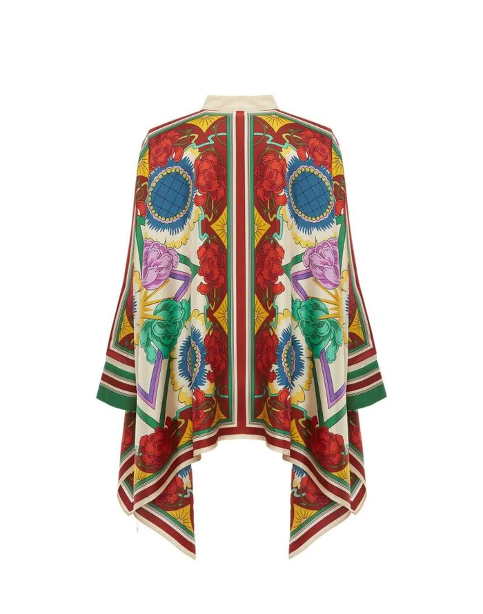 Foulard Shirt Placed Taormina Place Ivory Women La Double J Shirts and Tops Foulard Shirt Placed Taormina Place Ivory Women La Double J Shirts and Tops