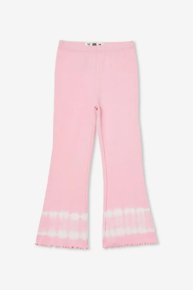 Francine Flare Pant Blush Pinktie Dye Girls Cotton On Leggings Pants and Jeans
