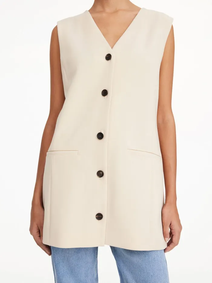 Francinne Waistcoat Wood Women By Malene Birger Blazers