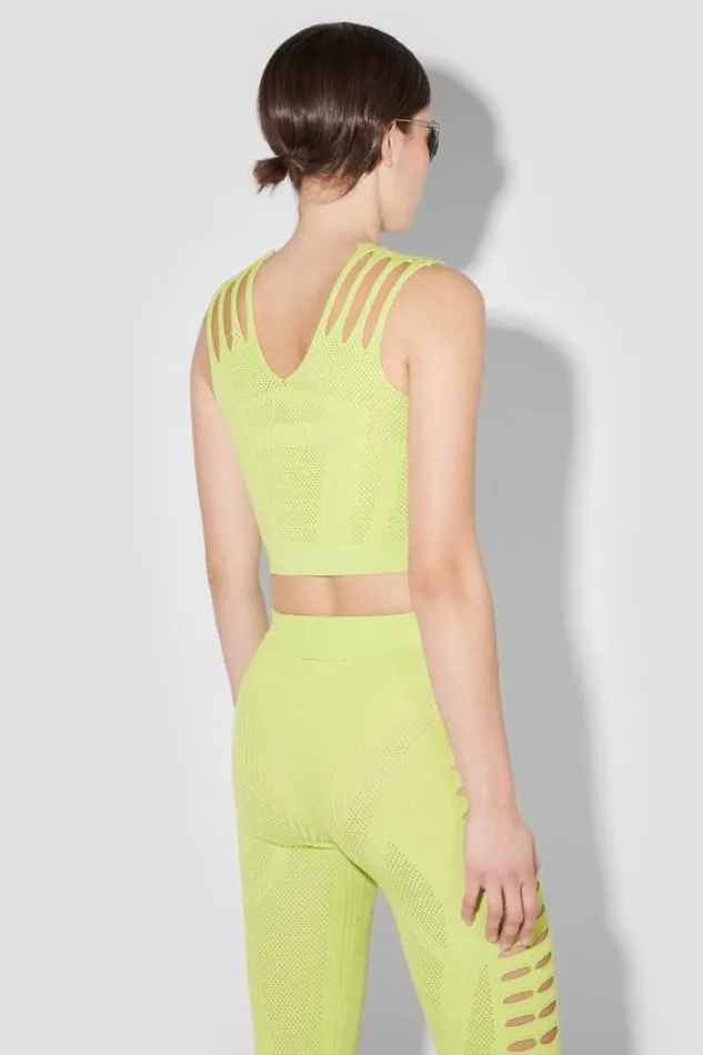Future Sport Mesh Top Lime Women MISBHV Tops