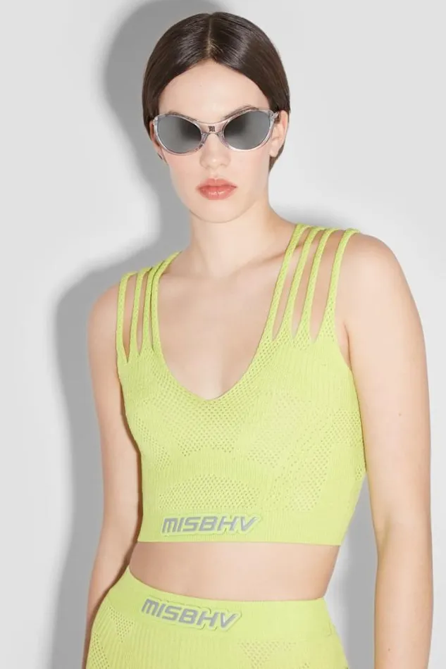 Future Sport Mesh Top Lime Women MISBHV Tops