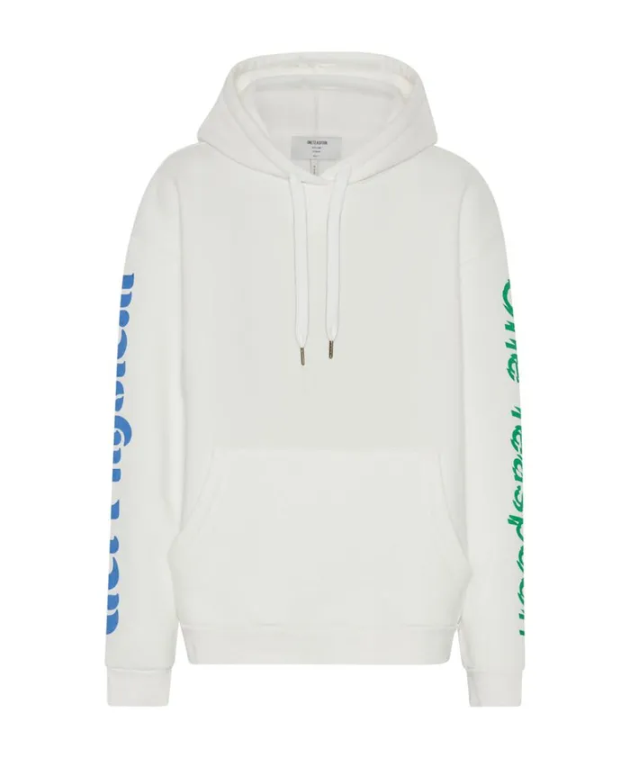 GET PHYSICAL OVERSIZED HOODY WHITE Women One Teaspoon Hoodies And Sweats GET PHYSICAL OVERSIZED HOODY WHITE Women One Teaspoon Hoodies And Sweats