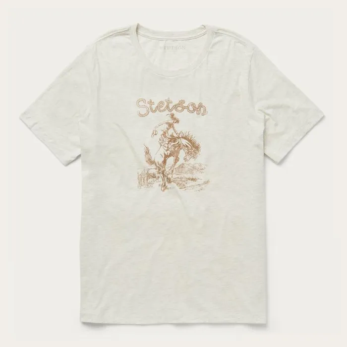 Giddy Up Graphic Tee White Women Stetson Tees