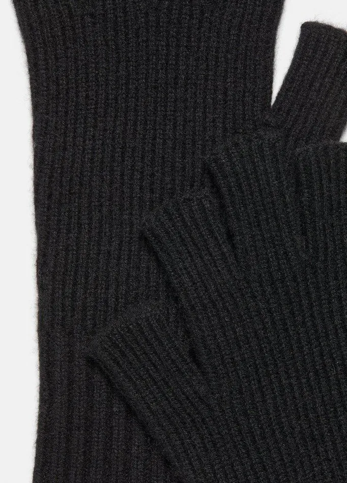 Gloves Men Vince WoolCashmere RibKnit Fingerless Glove Heather Black Gloves Men Vince WoolCashmere RibKnit Fingerless Glove Heather Black