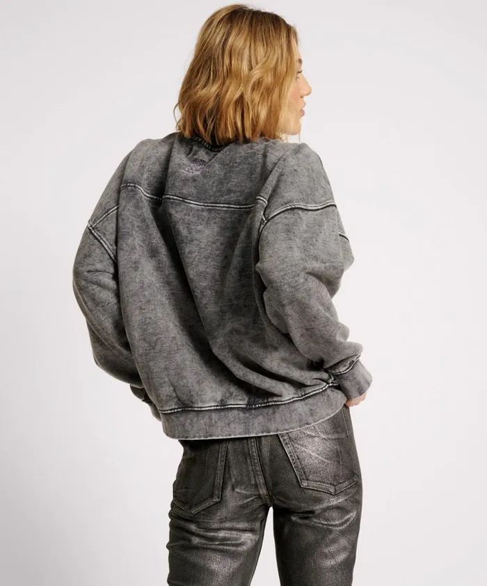 GOTHIC STUDDED RETRO SWEATER Women One Teaspoon Hoodies And Sweats GOTHIC STUDDED RETRO SWEATER Women One Teaspoon Hoodies And Sweats