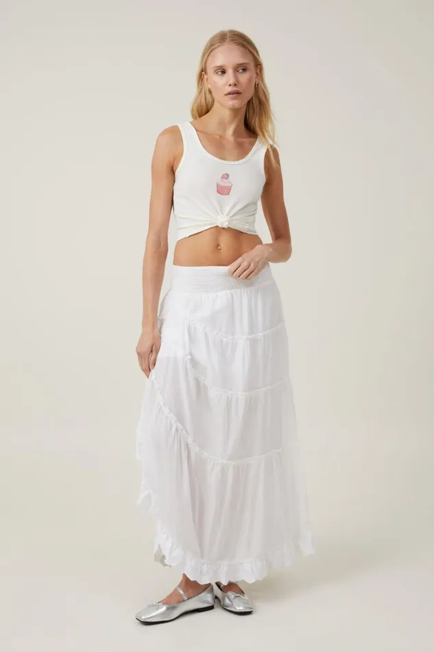 Graphic Scoop Neck Tank Cupcake Coconut Women Cotton On Tops