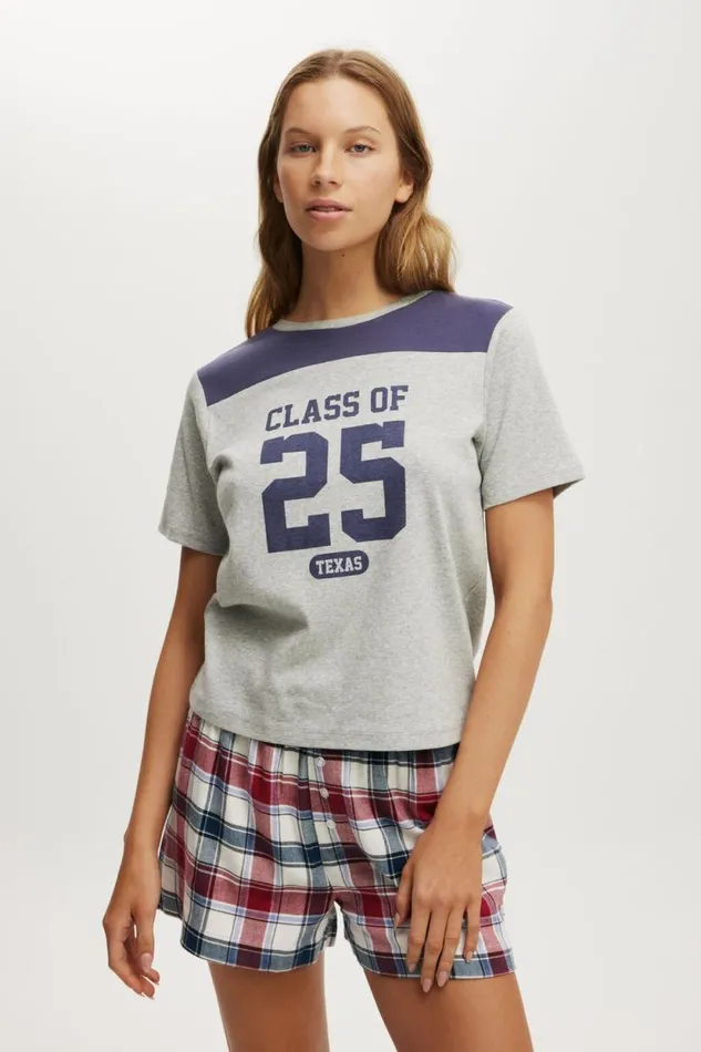 Graphic Sleep Tee Grey Marle Class Of 25 Women Cotton On Pajamas