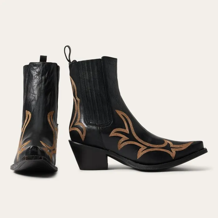 Greta Boots Black Women Stetson Shorties