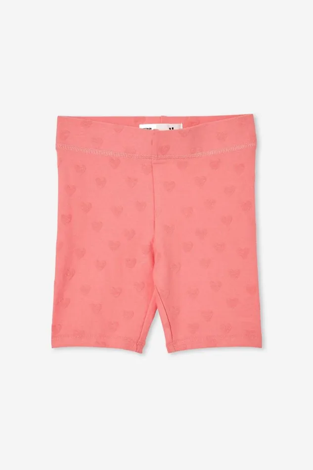 Hailey Bike Short Orange Coralhearts Girls Cotton On Shorts Skirts and Playsuits