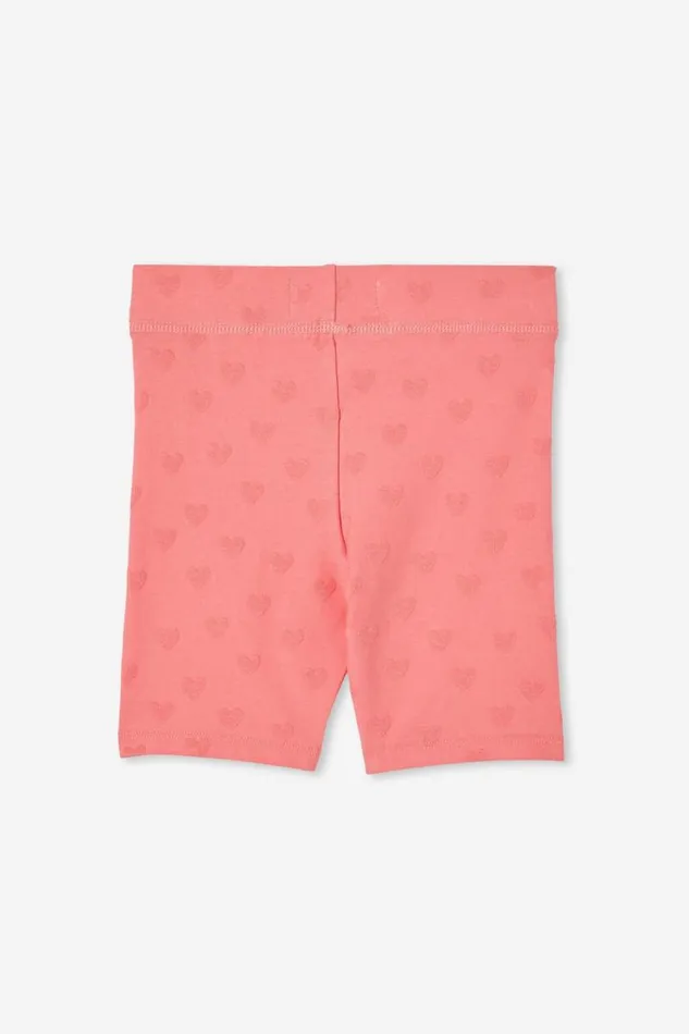 Hailey Bike Short Orange Coralhearts Girls Cotton On Shorts Skirts and Playsuits Hailey Bike Short Orange Coralhearts Girls Cotton On Shorts Skirts and Playsuits