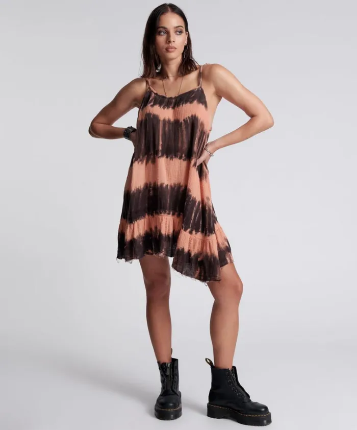 HAND DYED ACID TRIP ICON DRESS Women One Teaspoon Mini Dresses