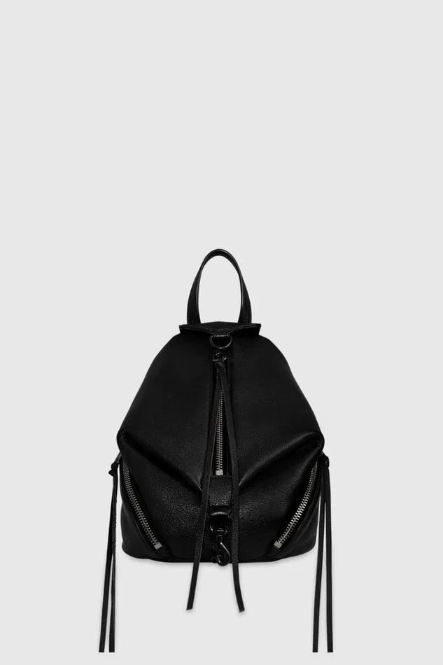 Handbags Backpacks Rebecca Minkoff Convertible Mini Julian Backpack Blackblack Shellac