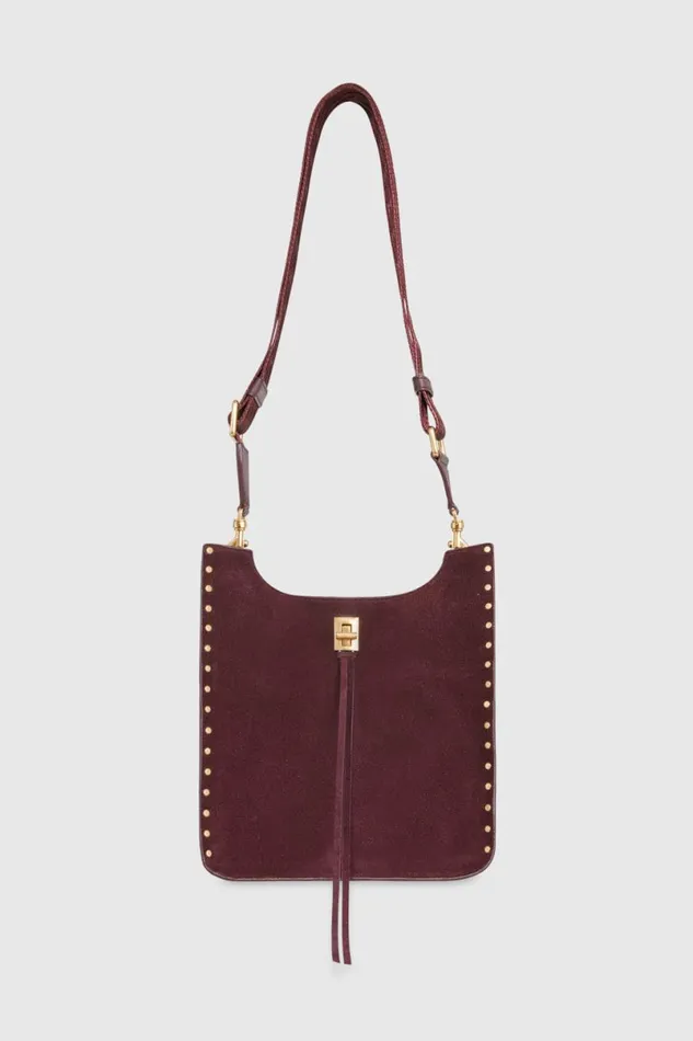 Handbags Crossbody Bags Rebecca Minkoff Darren Medium Feed Garnetantique Brass