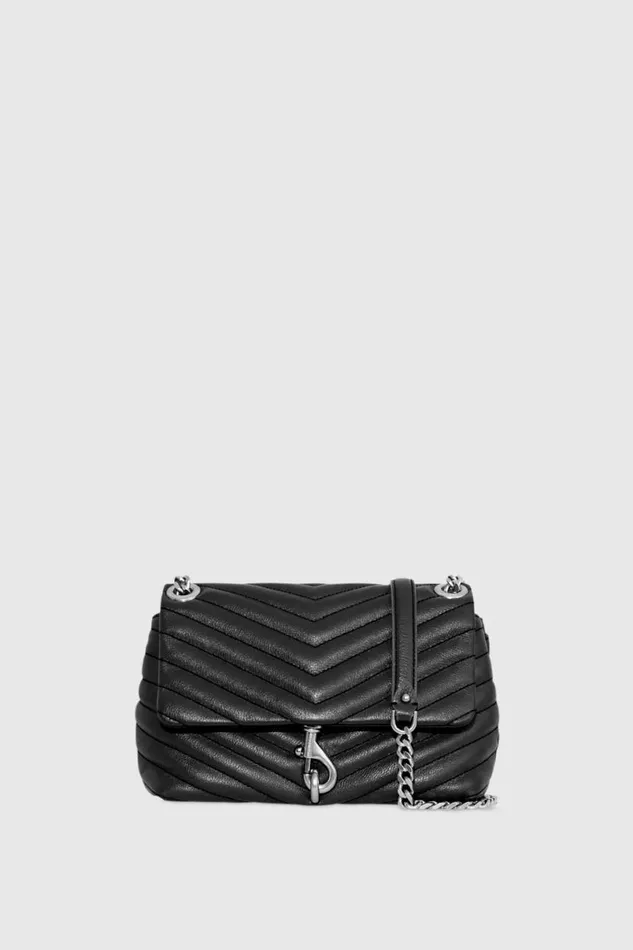 Handbags Crossbody Bags Rebecca Minkoff Edie Crossbody Blacksilver