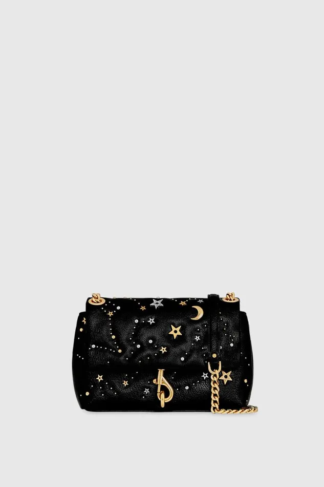 Handbags Crossbody Bags Rebecca Minkoff Edie Crossbody With Celestial Studs Blackmulti