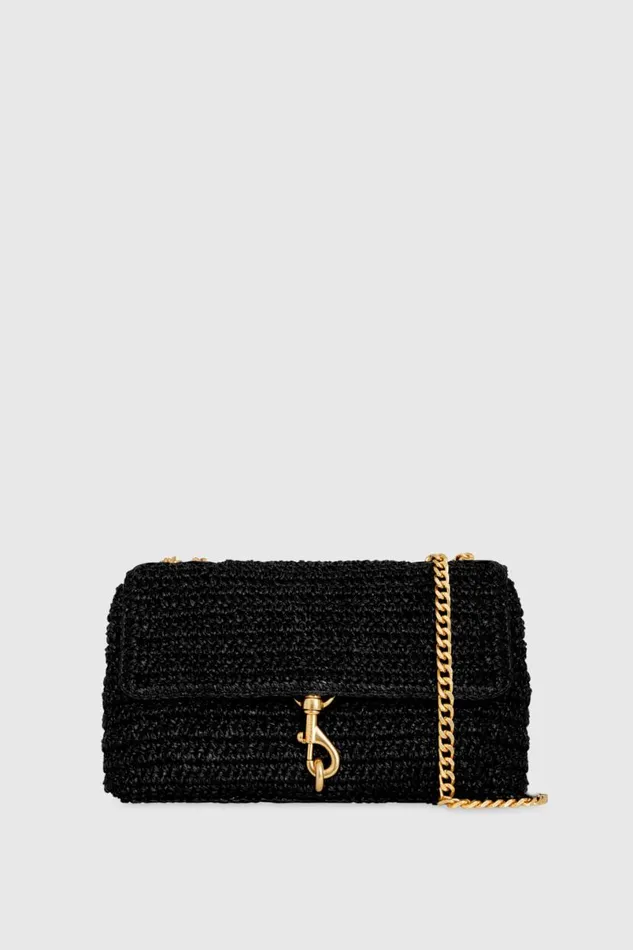 Handbags Crossbody Bags Rebecca Minkoff Edie Medium Crossbody Blackantique Brass