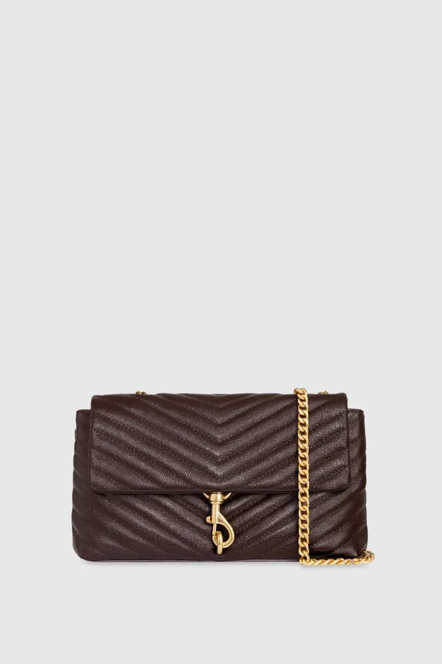 Handbags Crossbody Bags Rebecca Minkoff Edie Medium Crossbody Cigaroantique Brass