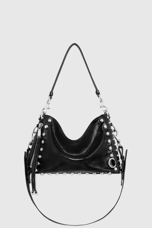 Handbags Crossbody Bags Rebecca Minkoff MAB Crossbody With Studs Blacksilver