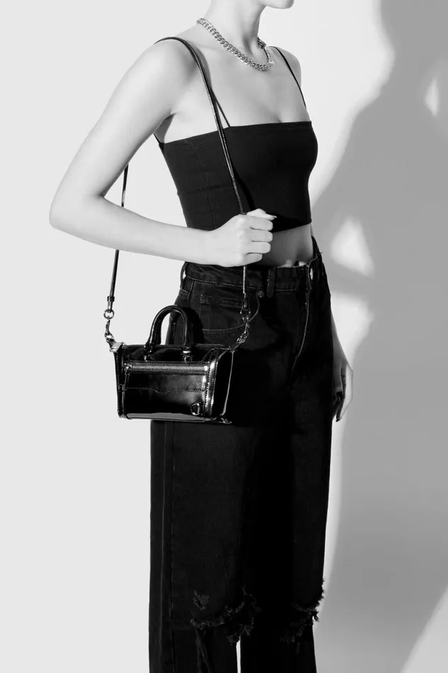 Handbags Crossbody Bags Rebecca Minkoff Micro Mini MAB Blackgunmetal